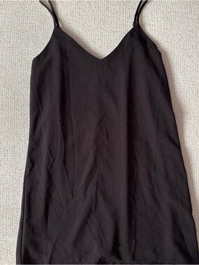 SHEIN Black Spaghetti Strap Mini Dress